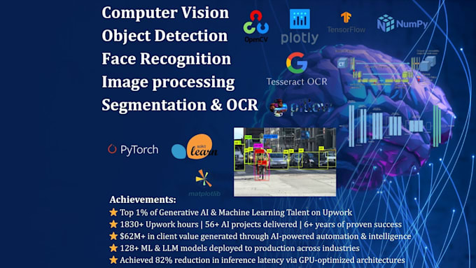do computer vision, object detection, image processing, segmentation and ocr