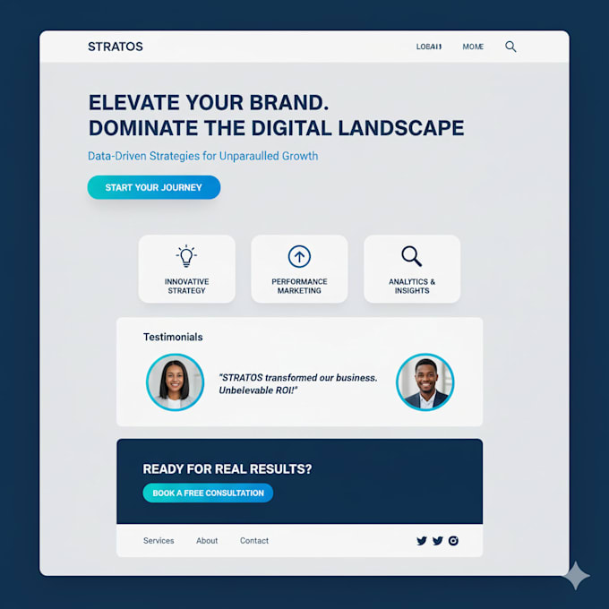 Create a modern responsive and high converting landing page by Faber ...