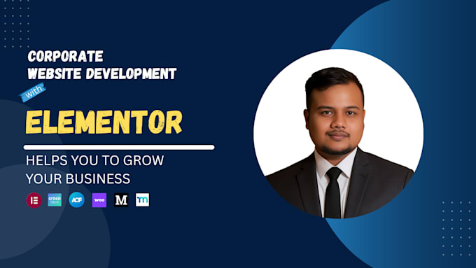 design a modern corporate website using elementor