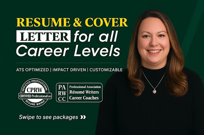provide ats resume, cover letter and linkedin  optimization