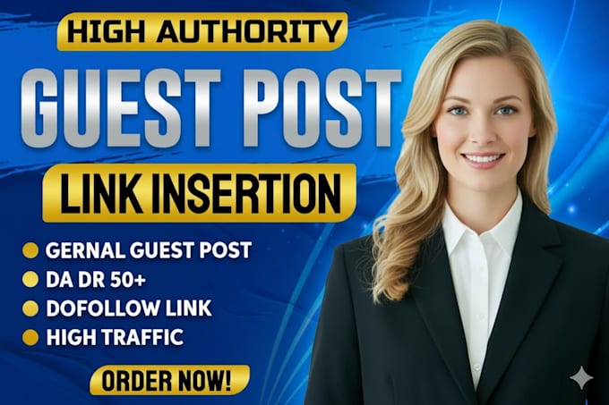 do niche edit, guest posts and link insertion on traffic blogs
