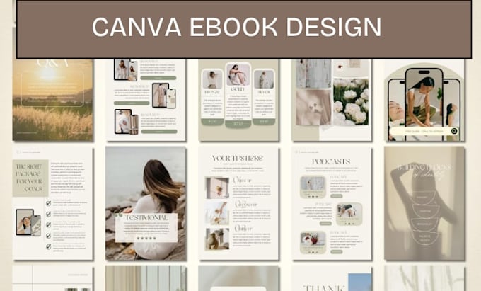 design etsy german canva ebook workbook product label catalog brochure templates
