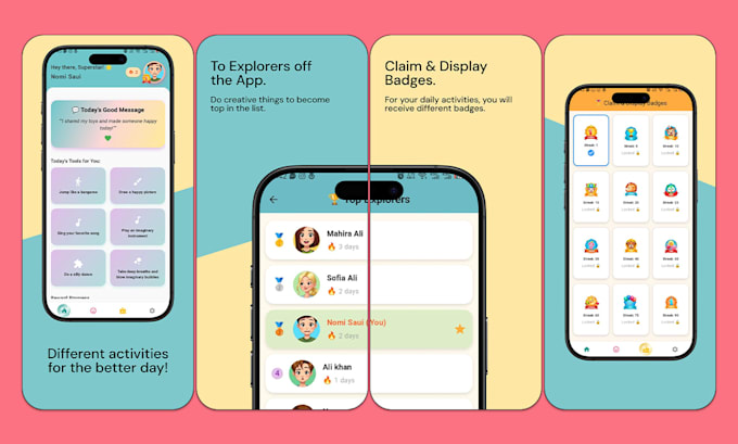 create app screenshot for play store, app store