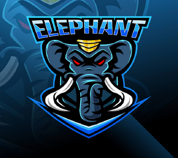 do unique elephant mascot logo design