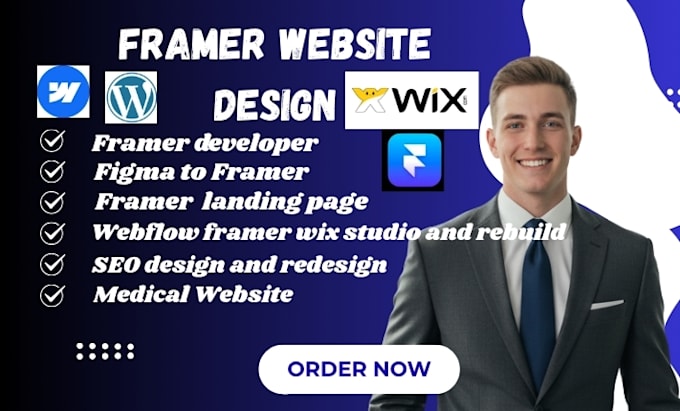 Framer figma to framer website framer landing page seo ui design by ...