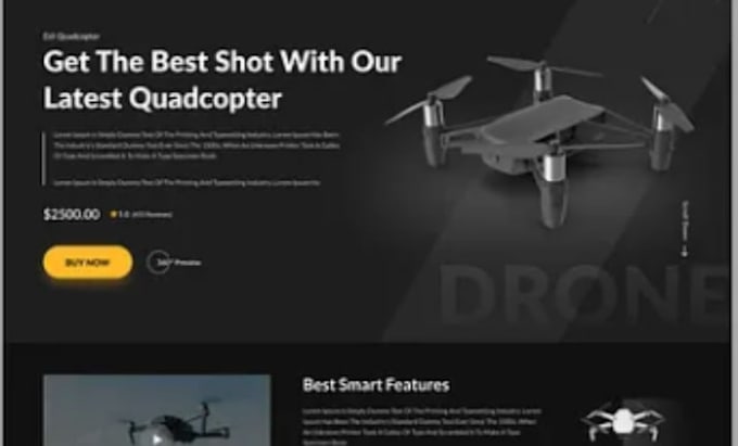 build wedding drone photography videographer shooting portfolio booking website
