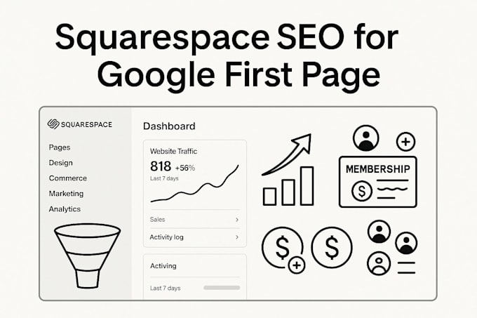 optimize your squarespace website SEO to rank on google first page