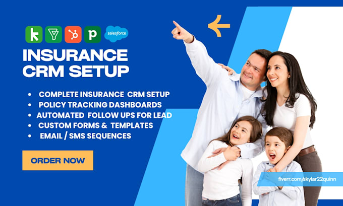 setup insurance CRM workflows using keap zoho bigin hubspot salesforce pipedrive