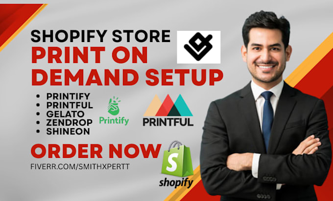 Setup shopify store print on demand printify printful gelato zendrop ...
