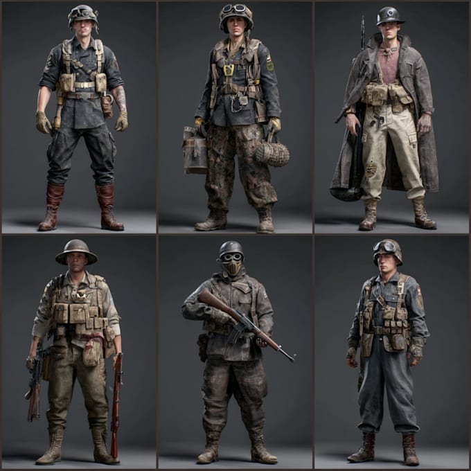 draw military themed illustrations