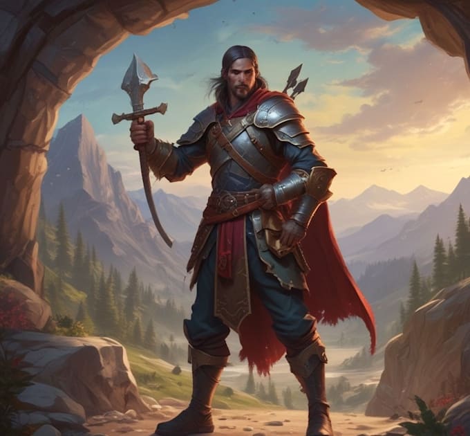 draw your dnd character art