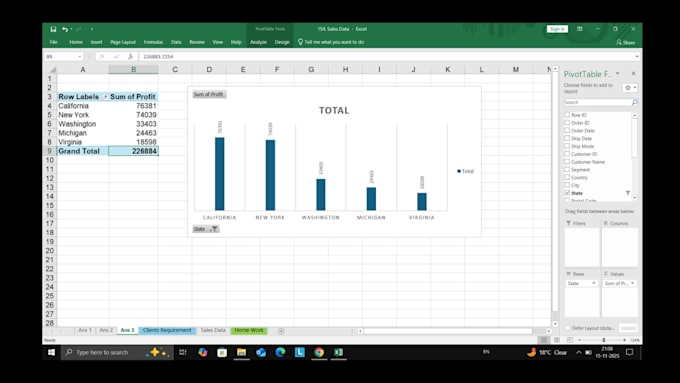 create pivot table, charts, and reports
