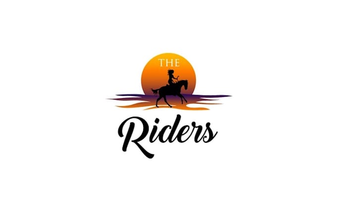 design amazing super horse riding logo