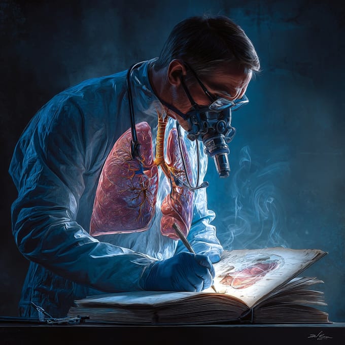 draw detailed medical illustrations