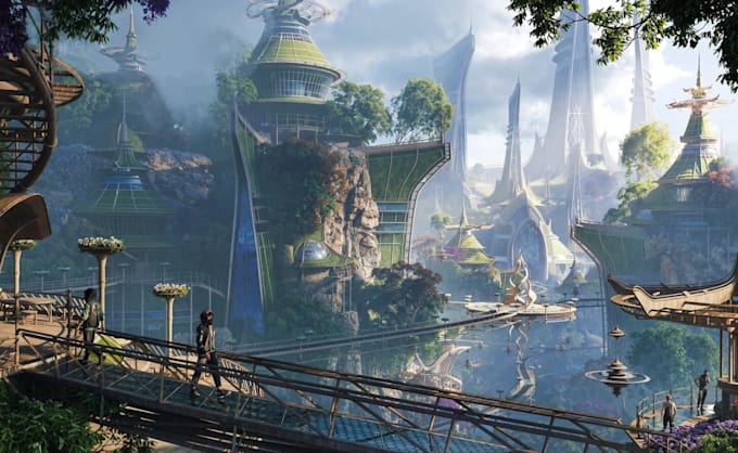 2d 3d game concept art landscape illustration game development game art ...