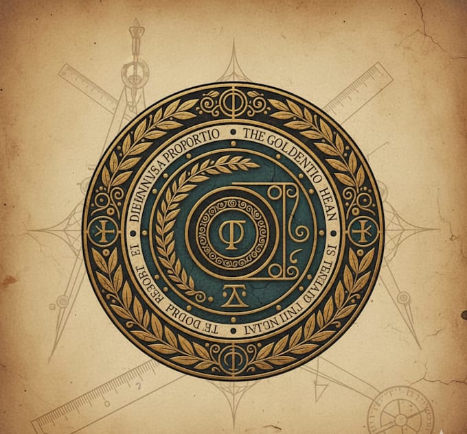 design a vintage golden ratio logo