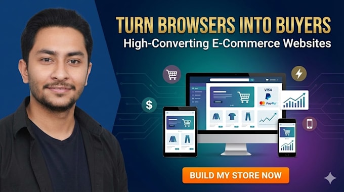create e commerce website that turn visitors into buyer