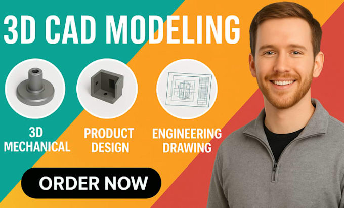 Do 3d cad modeling mechanical product design and mechanical engineering ...