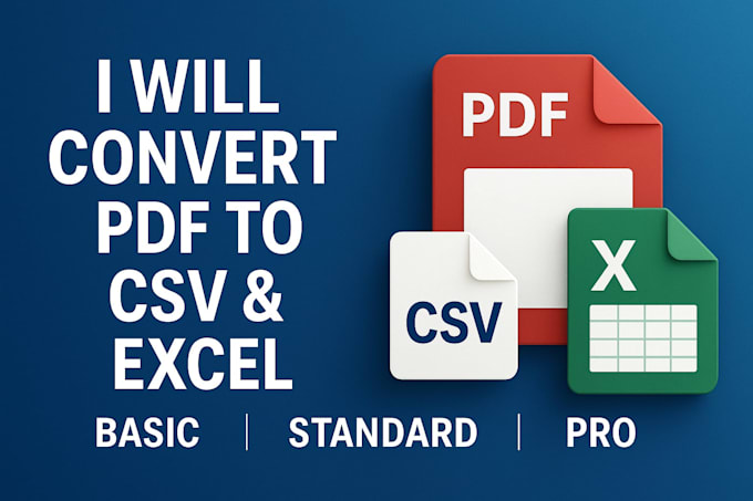 extract PDF tables into excel or CSV accurately and fast