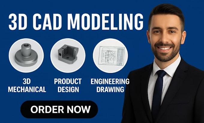 Do 3d cad modeling, 3d mechanical product design and engineering ...