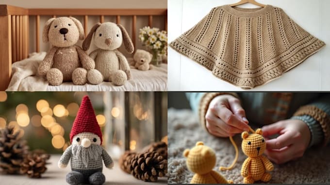 do etsy ready amigurumi crochet pattern, step by step PDF with photos