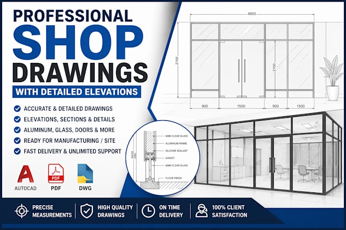 create shop drawings detailed working drawings