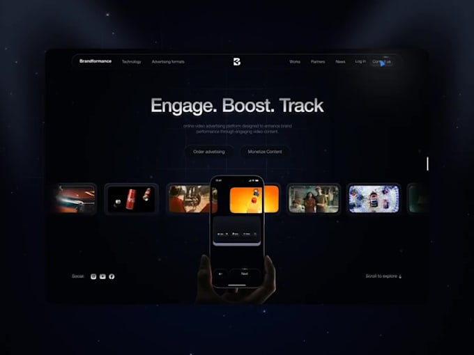 need interactive webflow website landing page 3d animated wix website three js