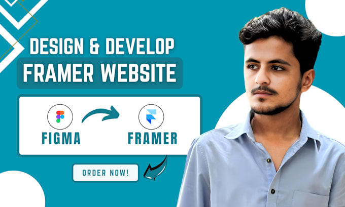 Design moderno de site em framer, converter figma para framer ...