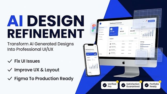 fix ai generated UI design and make it professional