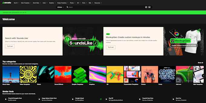 download and animate envato elements templates