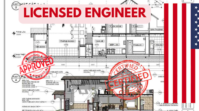 Review draw and stamp pe stamp your usa architectural drawings city ...