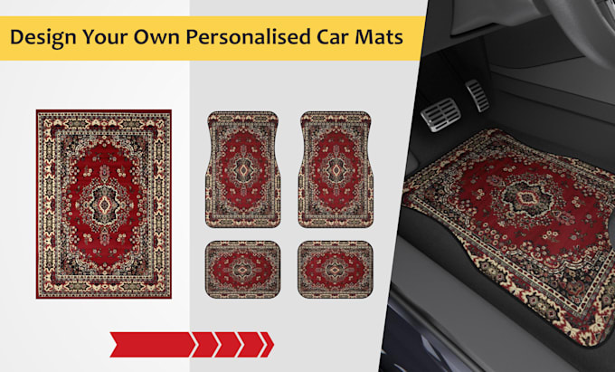 design your own personalised car mats patterned