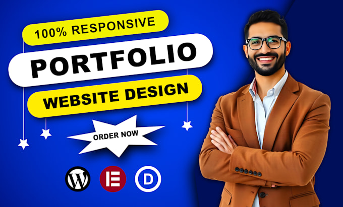 build a creative personal portfolio website using wordpress