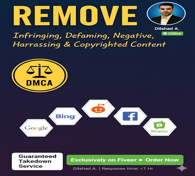 remove infringing content from google search and images under dmca