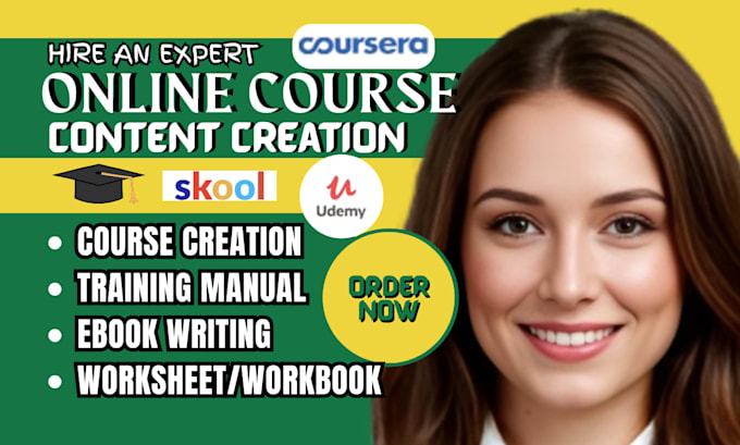 create self improvement online course content course curriculum training manual