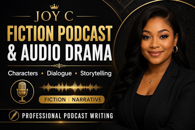 write fictional storytelling podcast script and audio drama episodes in 24 hours