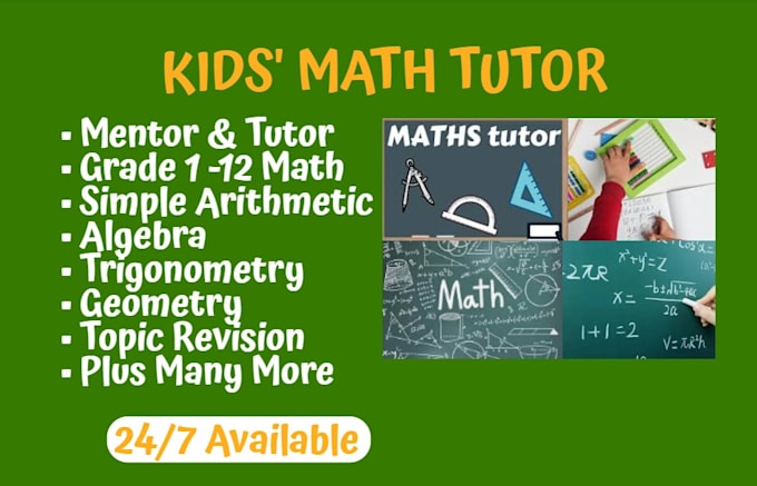 teach elementary and high school maths geometry, algebra, trigonometry