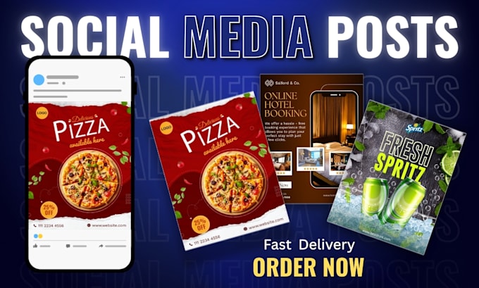 design 30 attractive posts for instagram and facebook