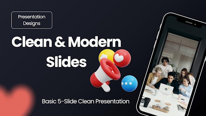 design a modern and professional presentation