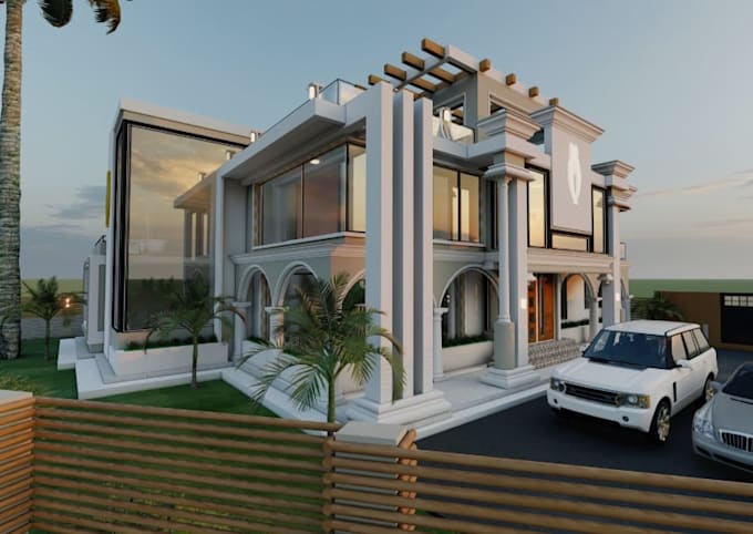 upgrade front elevation, driveway design, backyard,dwg to 3d buiding, homestyler