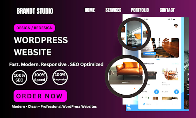 build wordpress website design blog website lms website wordpress development