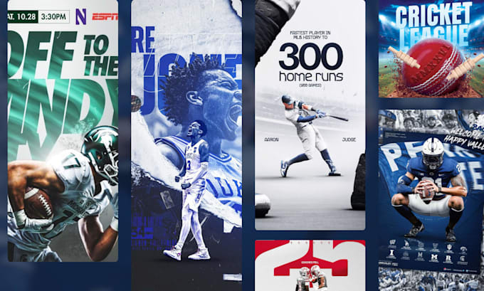 design sports graphics poster or flyer design