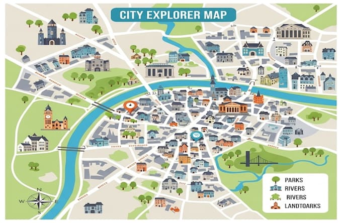 design-vector-city-map-stock-illustration-landscape-tourist-guide