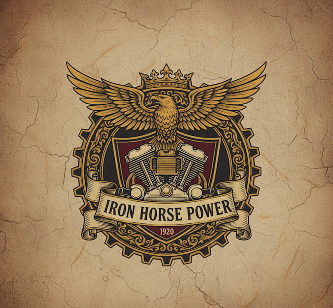 design vintage motor logo