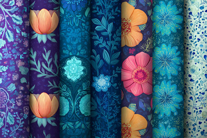 make seamless pattern design for fabric or wallpaper