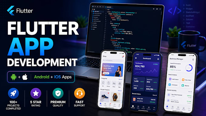 develop high performance flutter apps for android and ios