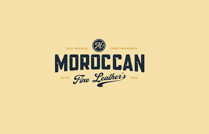 design old world leather products logo