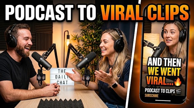 edit podcast clips and youtube shorts for social media