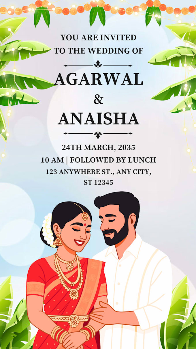 create animated video invitation wedding digital invite