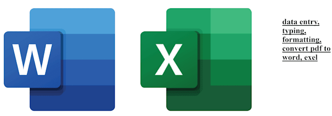 data entry, data cleaning, PDF to exel  and word